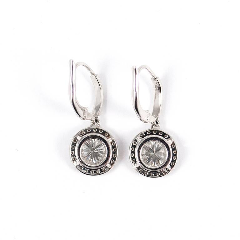 2.4 carat diamond earrings