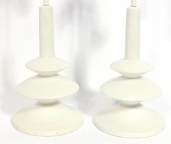 Pair of Giacometti for JMF Style Lamps by Sirmos, circa 1960s