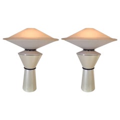 Pair of "Giada" Table Lamps Designed by Ramella for Arteluce
