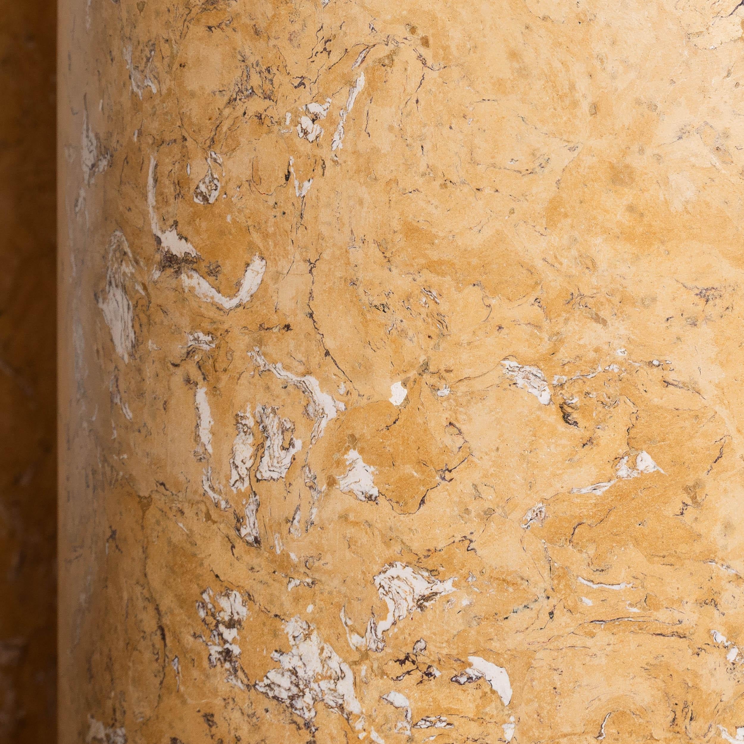 Paar Giallo Antico Scagliola-Säulen im Angebot 4
