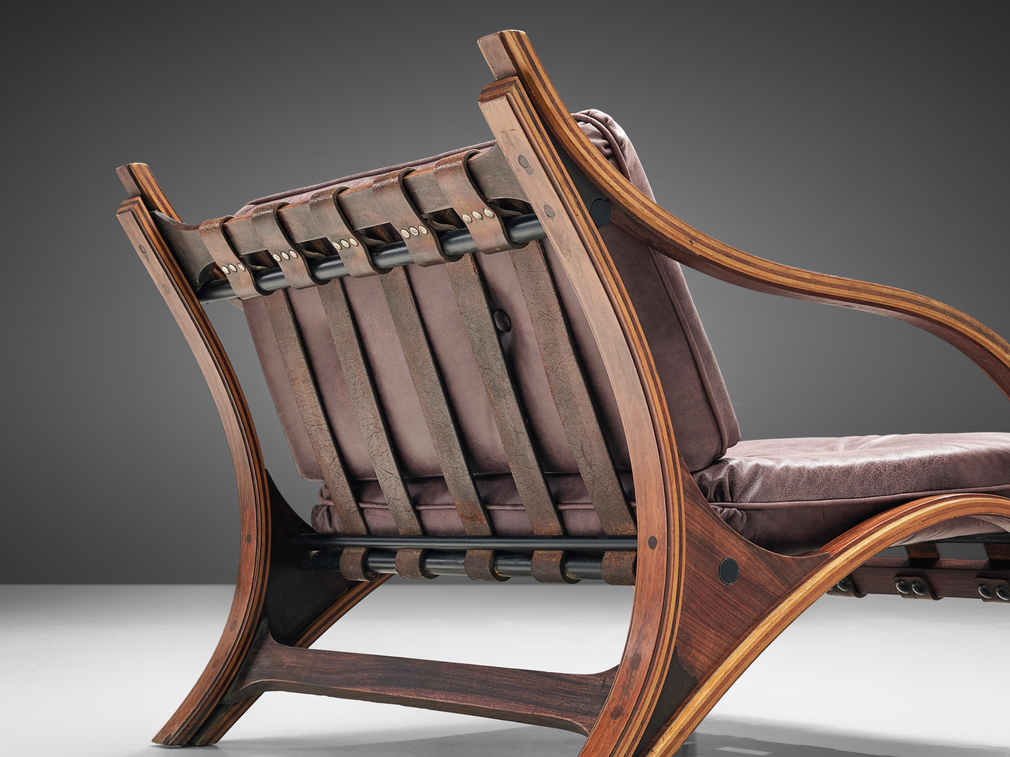 Mid-Century Modern Pair of Giampiero Vitelli Lounge Chairs