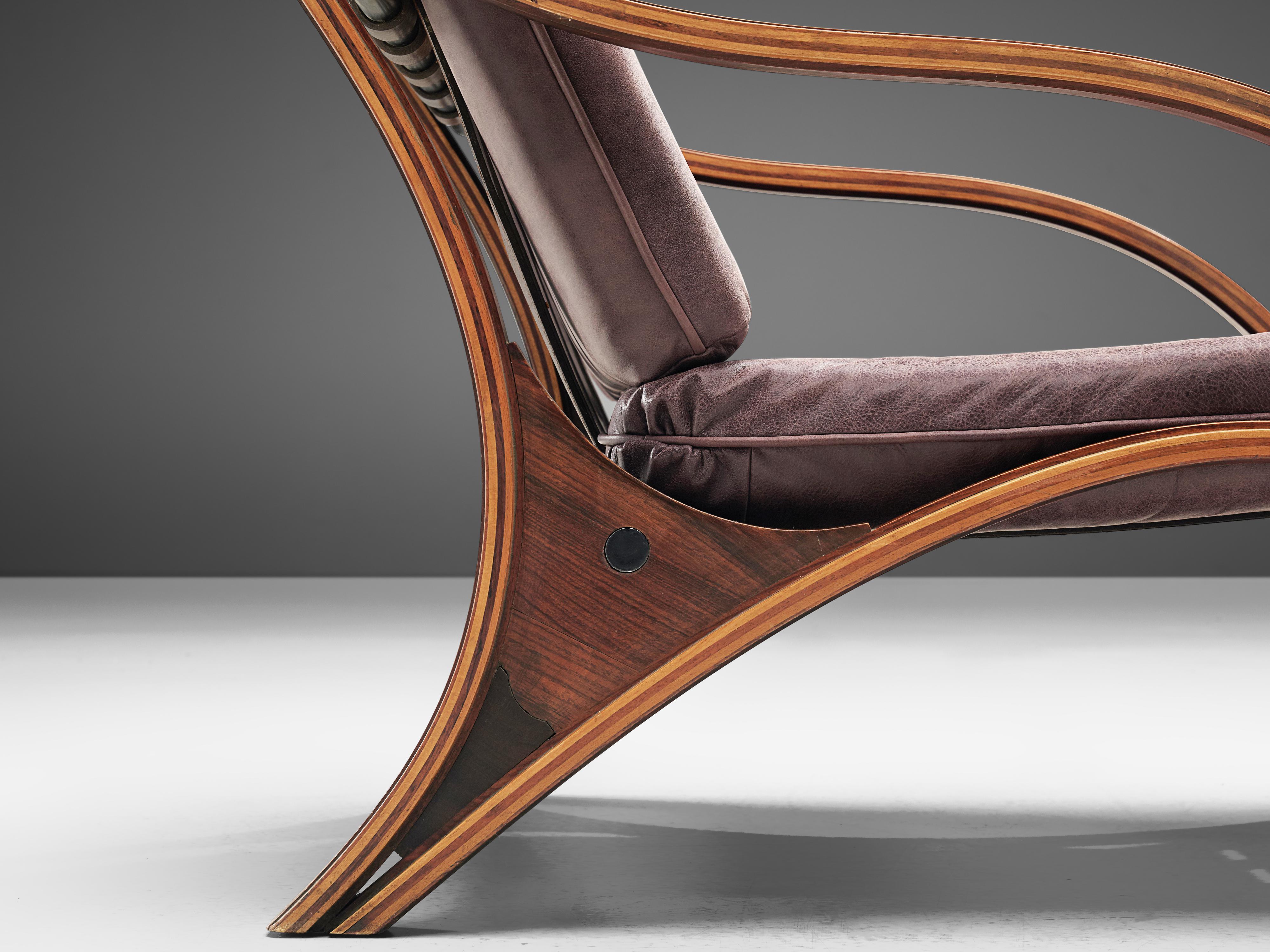 Pair of Giampiero Vitelli Lounge Chairs In Good Condition In Waalwijk, NL