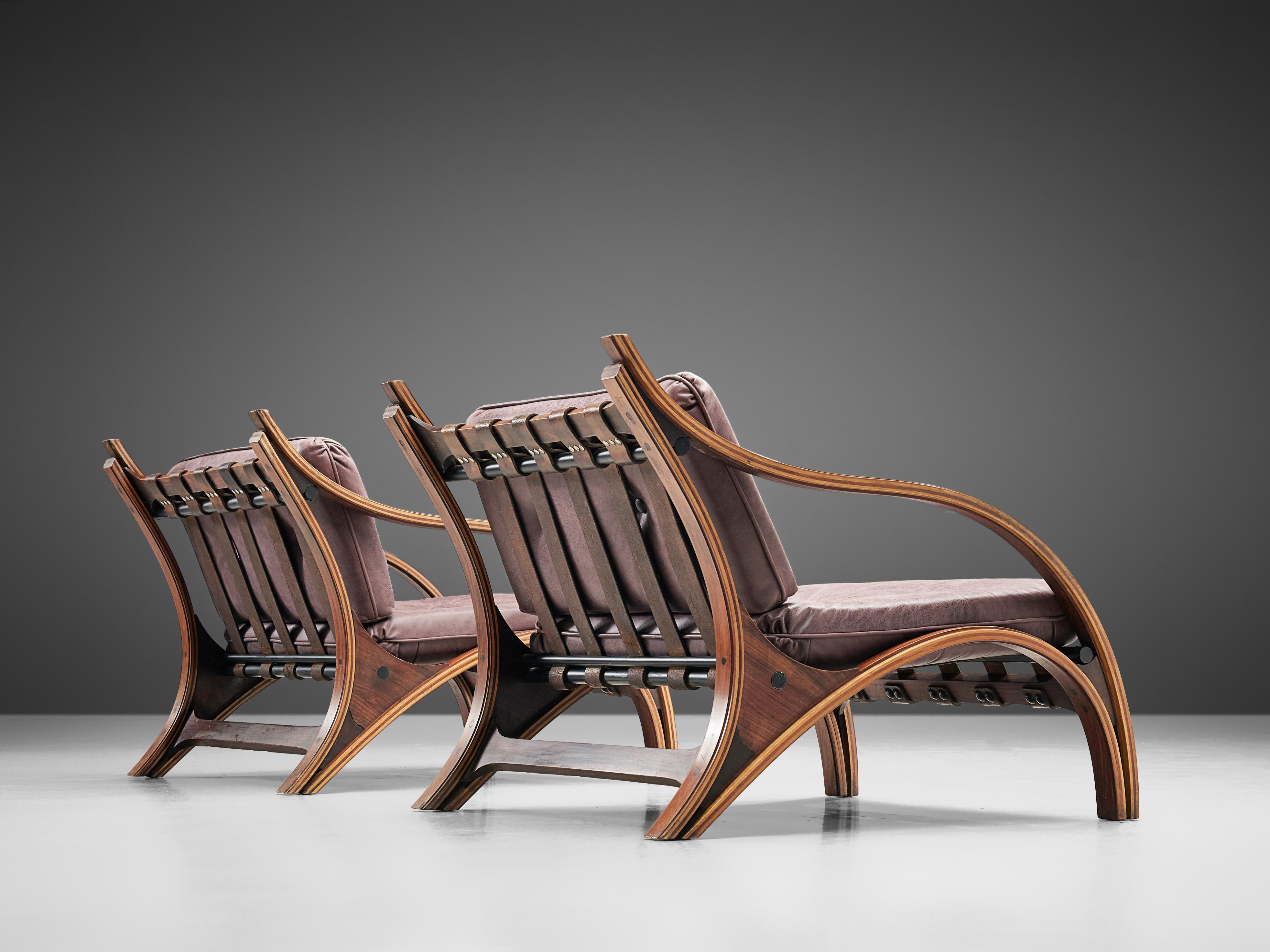 Pair of Giampiero Vitelli Lounge Chairs 2