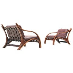 Pair of Giampiero Vitelli Lounge Chairs