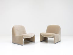 Giancarlo Piretti “Alky” Chairs in New Velvet, Artifort, 1970s