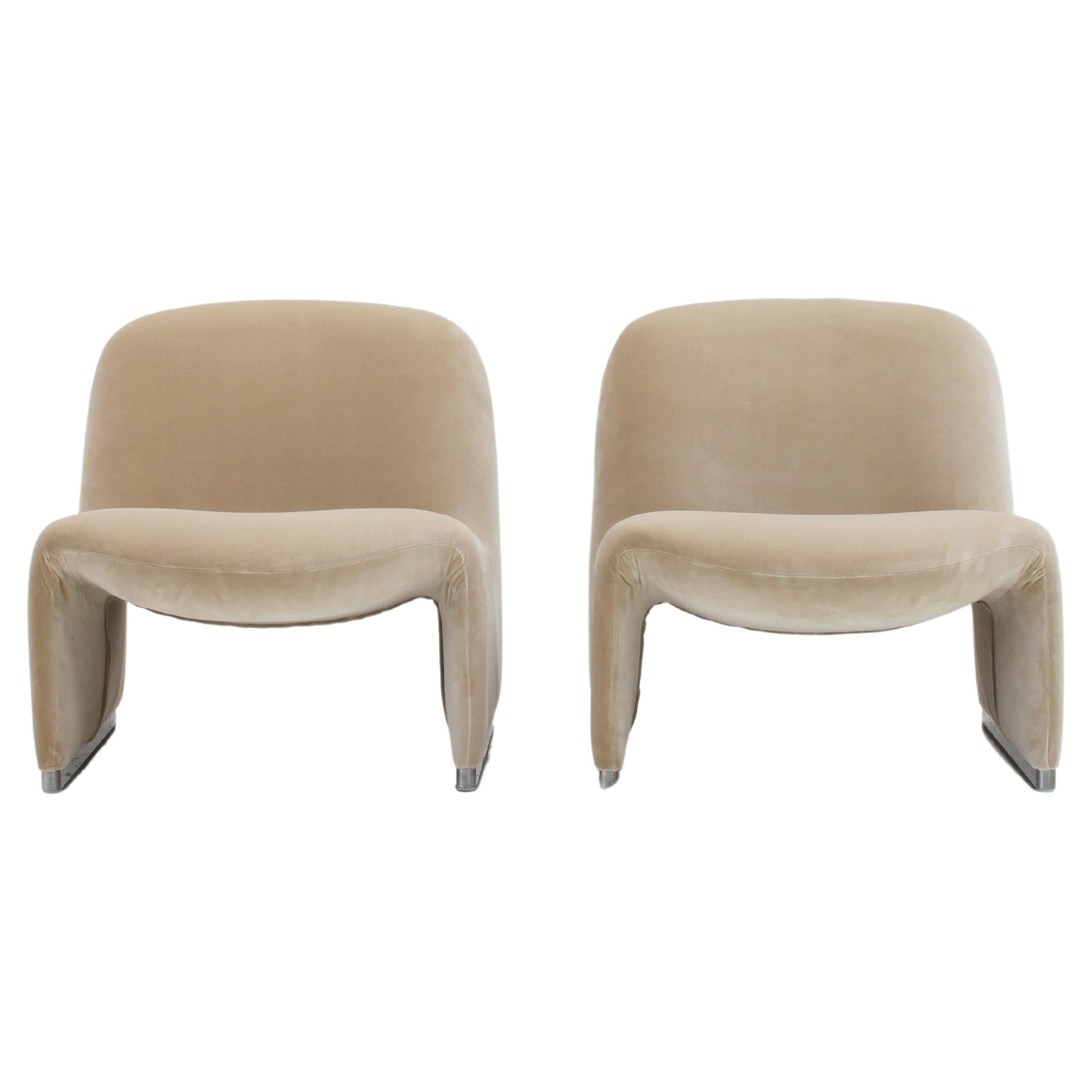 Pair of Giancarlo Piretti �“Alky” Chairs - PREPARED FOR UPHOLSTERY