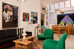 Pair of Giancarlo Piretti Alky Lounge Chairs with original upholstery c.1970