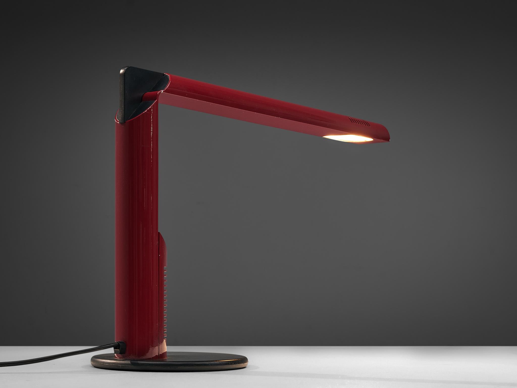 Aluminum Pair of Gianfranco Frattini 'Abele' Desk Lamps