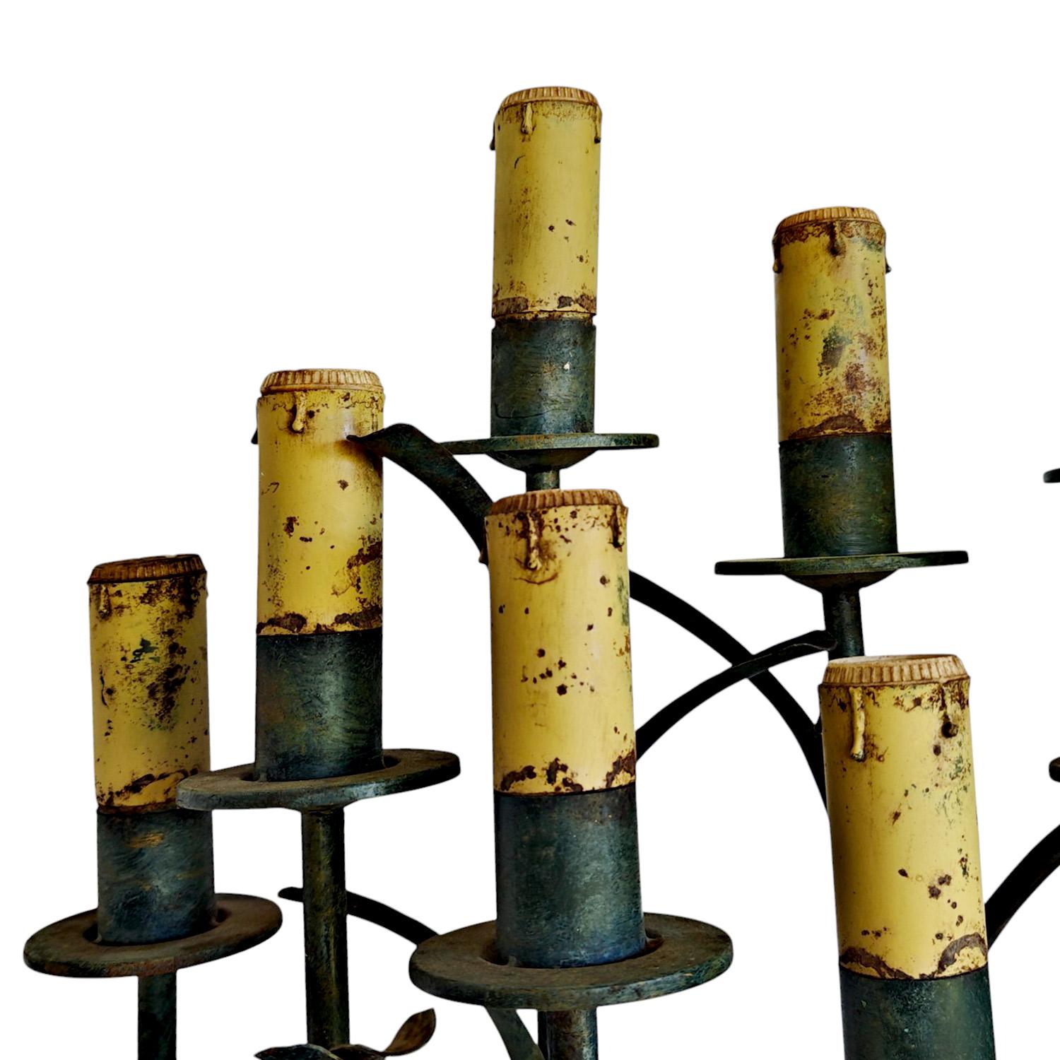Mid-Century Modern Pair of giant wall lights – Spain 1960-70 For Sale