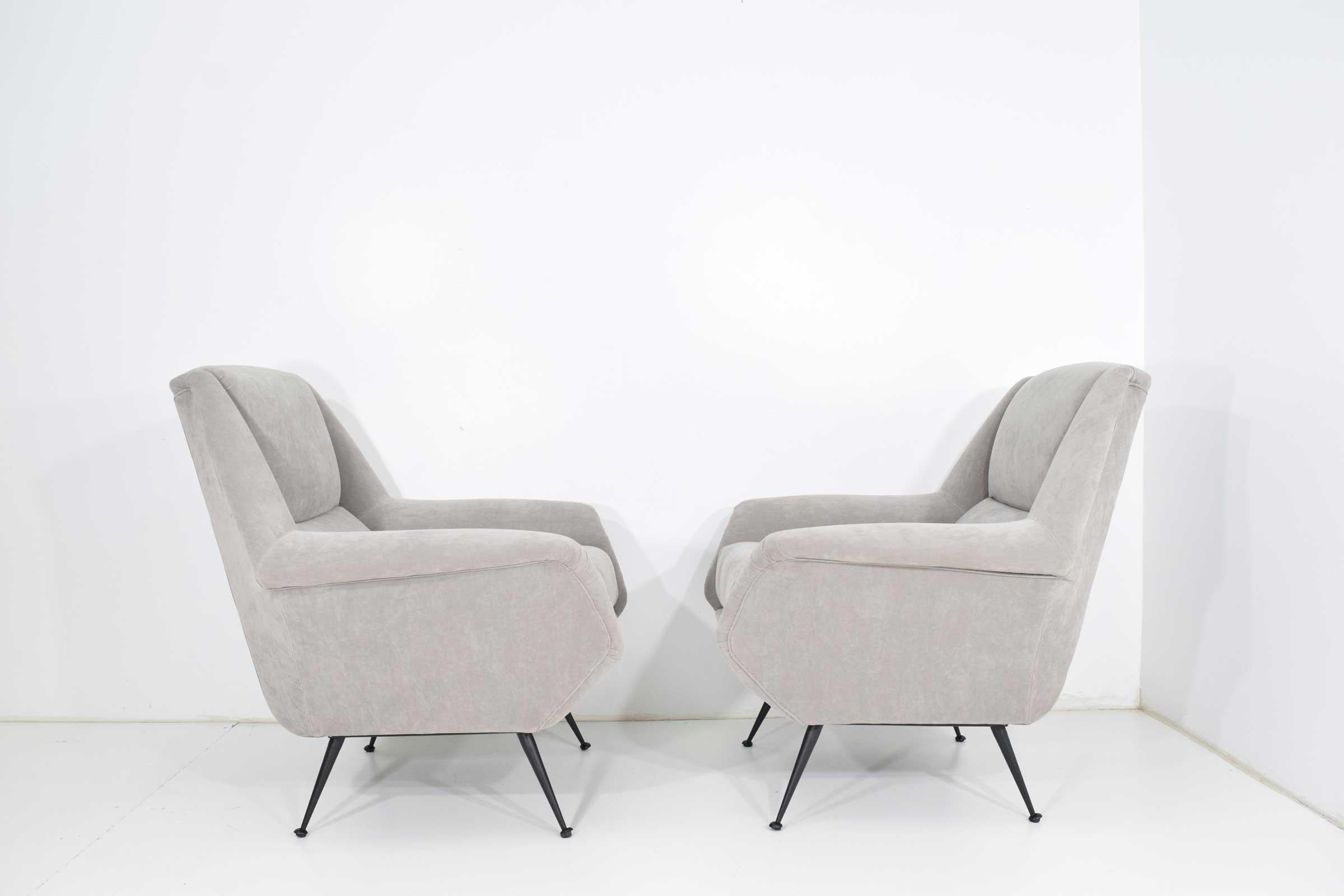 20th Century Pair of Gigi Radice Lounge Chairs