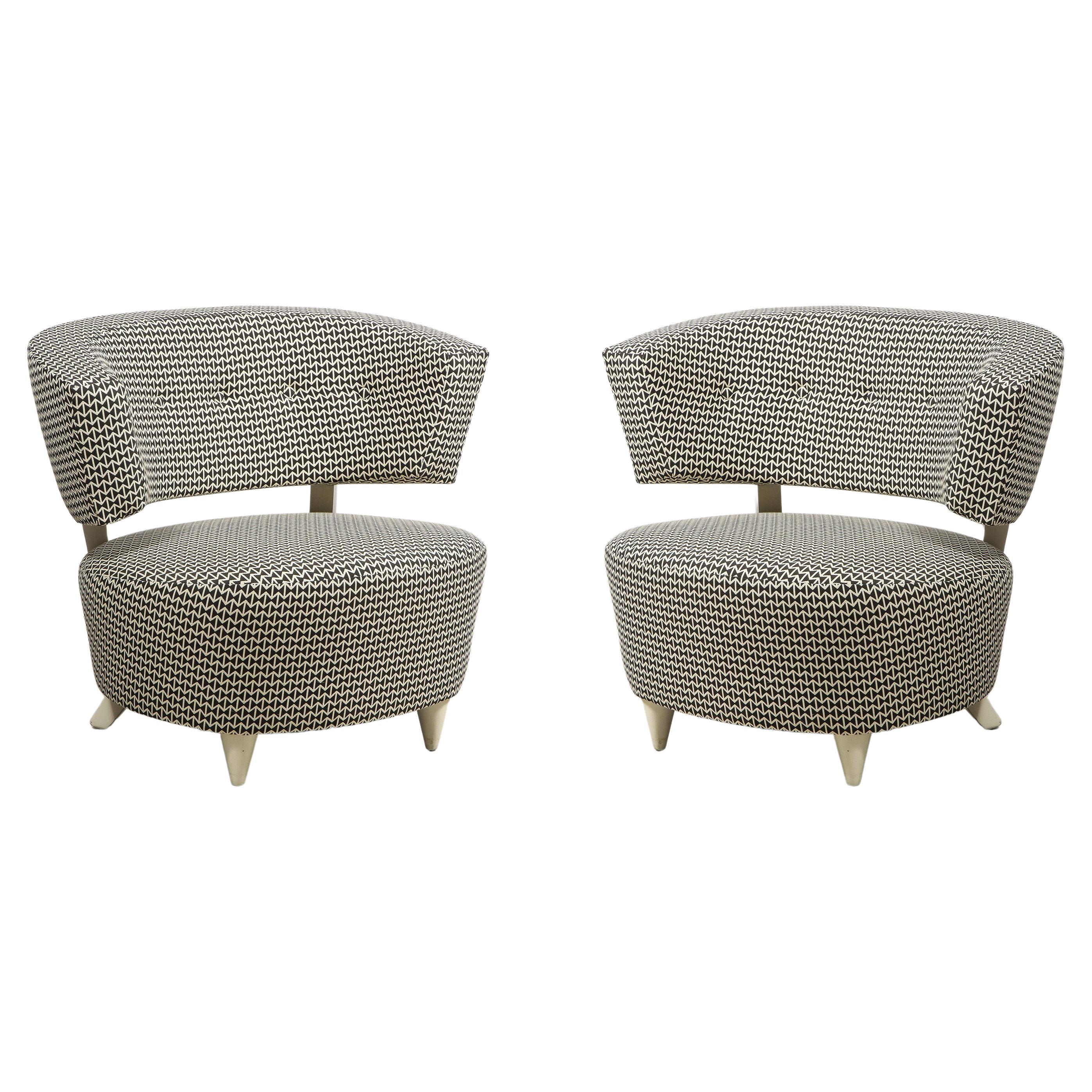 Pair of Gilbert Rohde Slipper Chairs