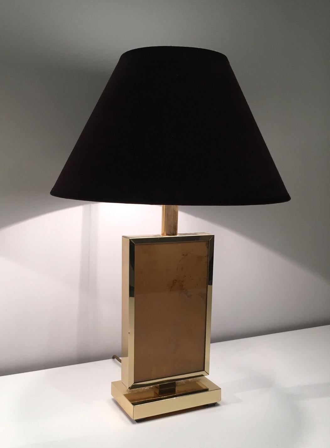 Pair of Gild Lamps, in the Style of Aldo Tura, circa 1970 In Good Condition In Marcq-en-Barœul, Hauts-de-France