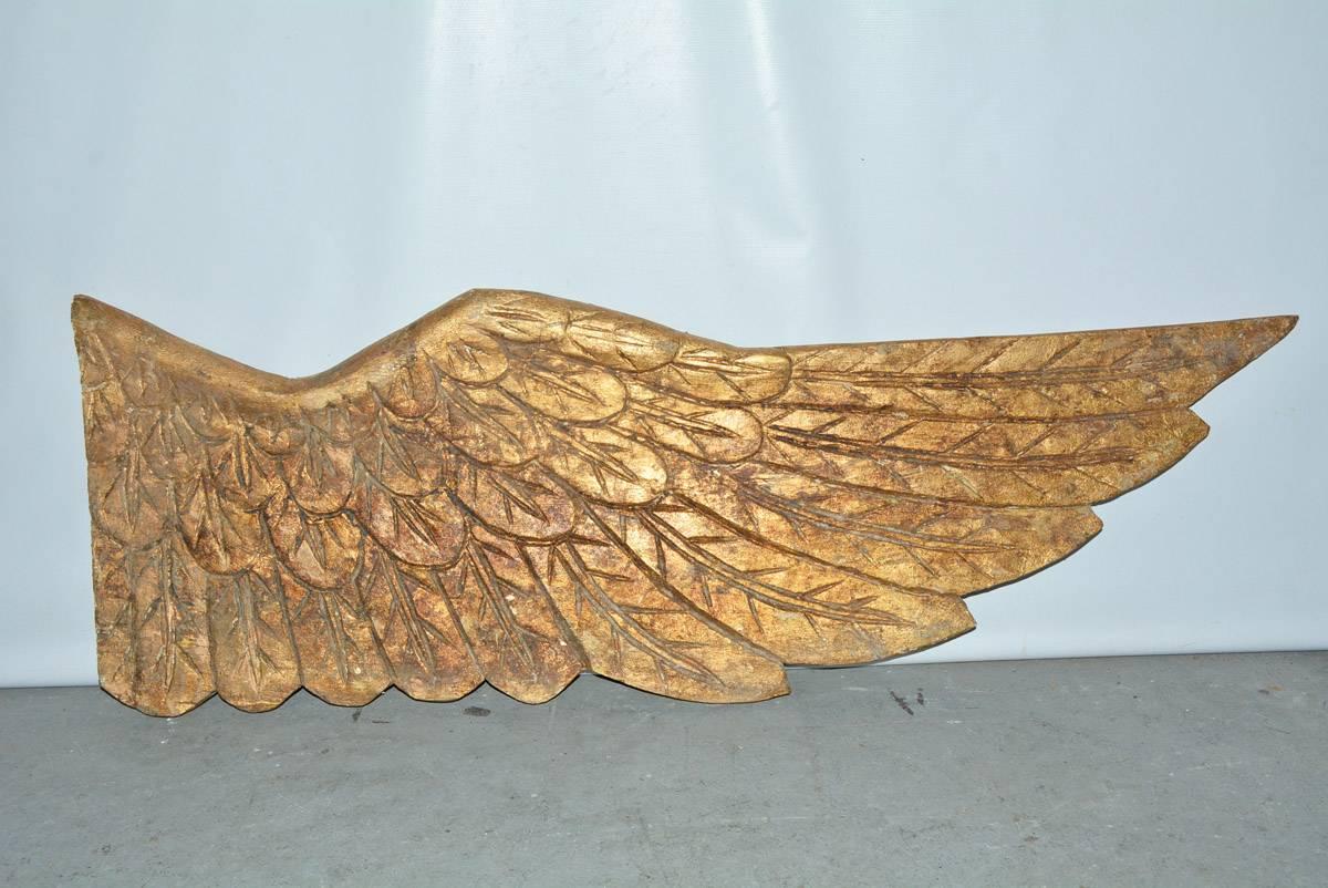 20th Century Pair of Gilded Angel Wings