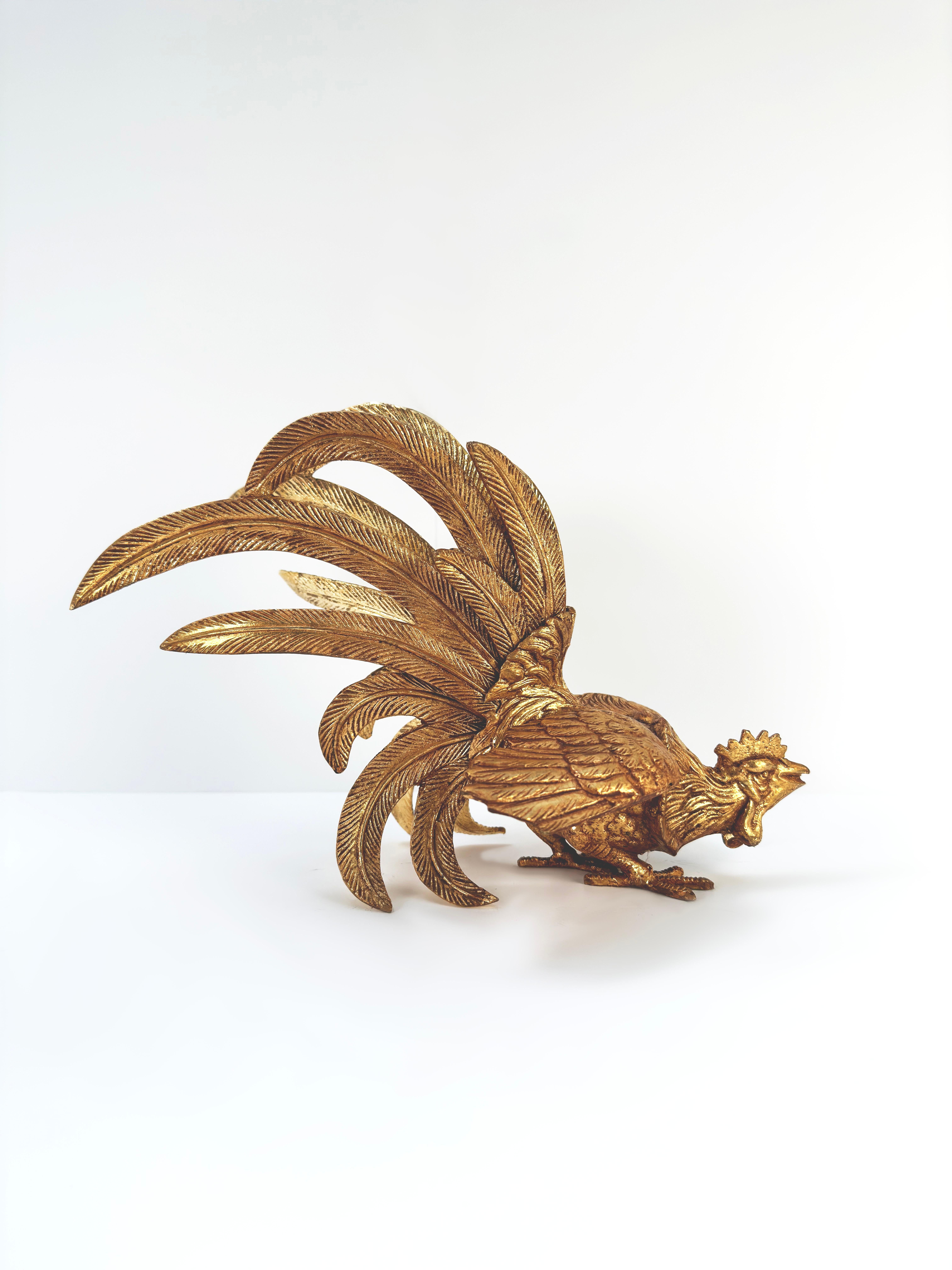 Doré Cockerelles de combat dorées du milieu du siècle dernier, fabriquées au Japon  en vente