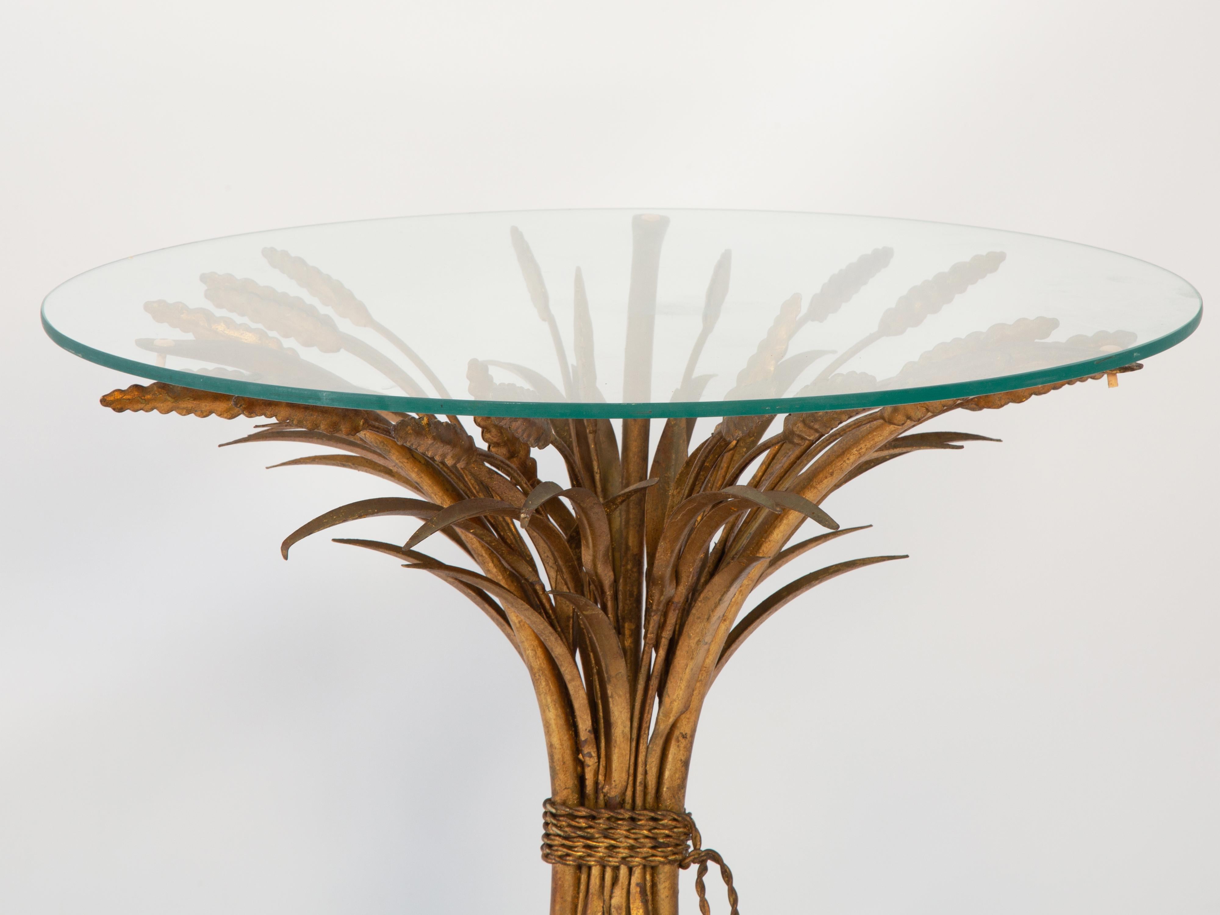 Hollywood Regency Pair of Gilded Metal 