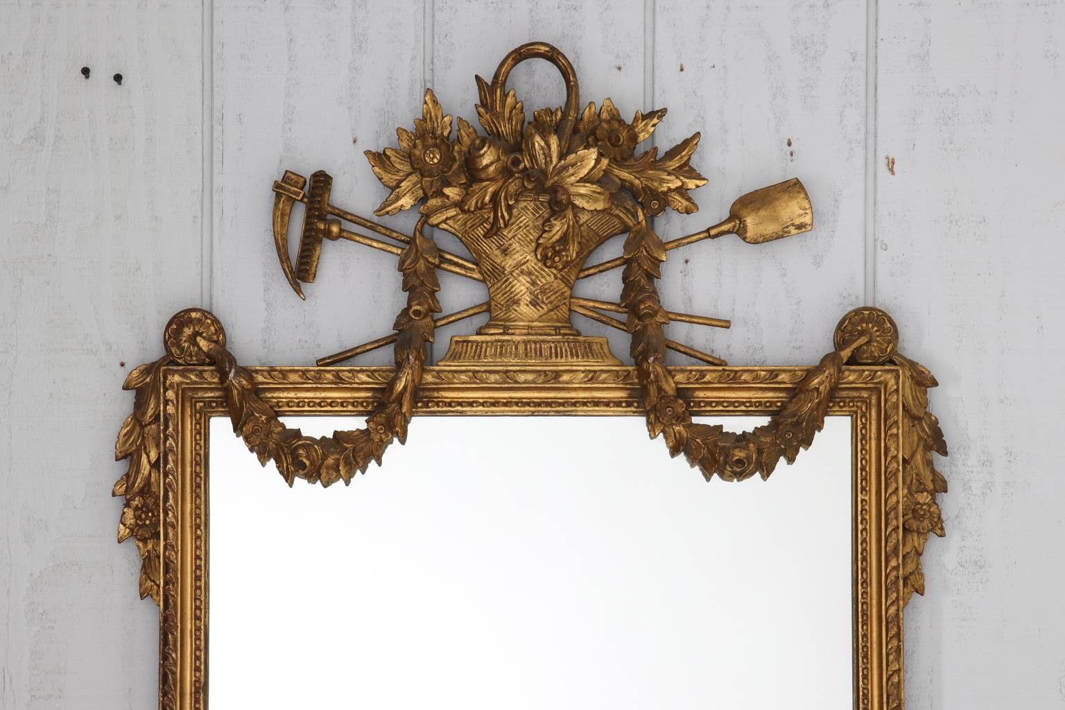 Pair of Gilded Neoclassical Mirrors 6