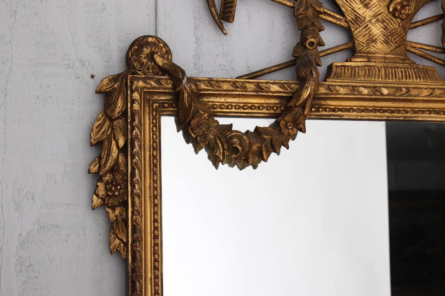 Pair of Gilded Neoclassical Mirrors 7