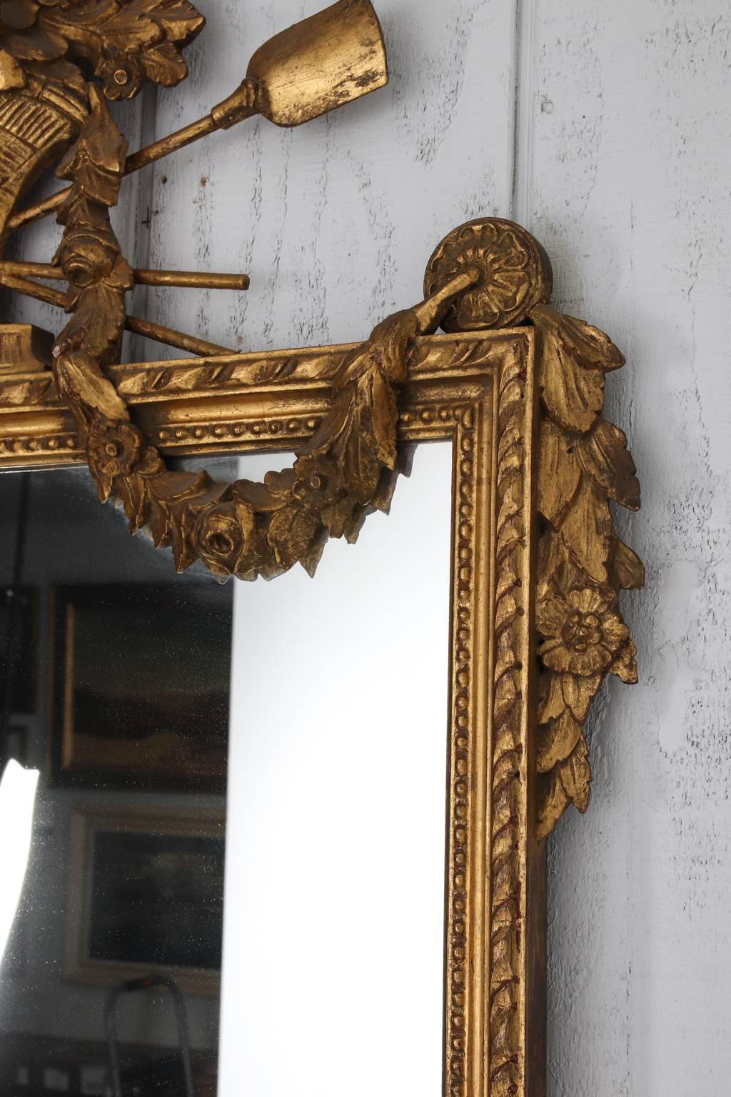 Pair of Gilded Neoclassical Mirrors 9