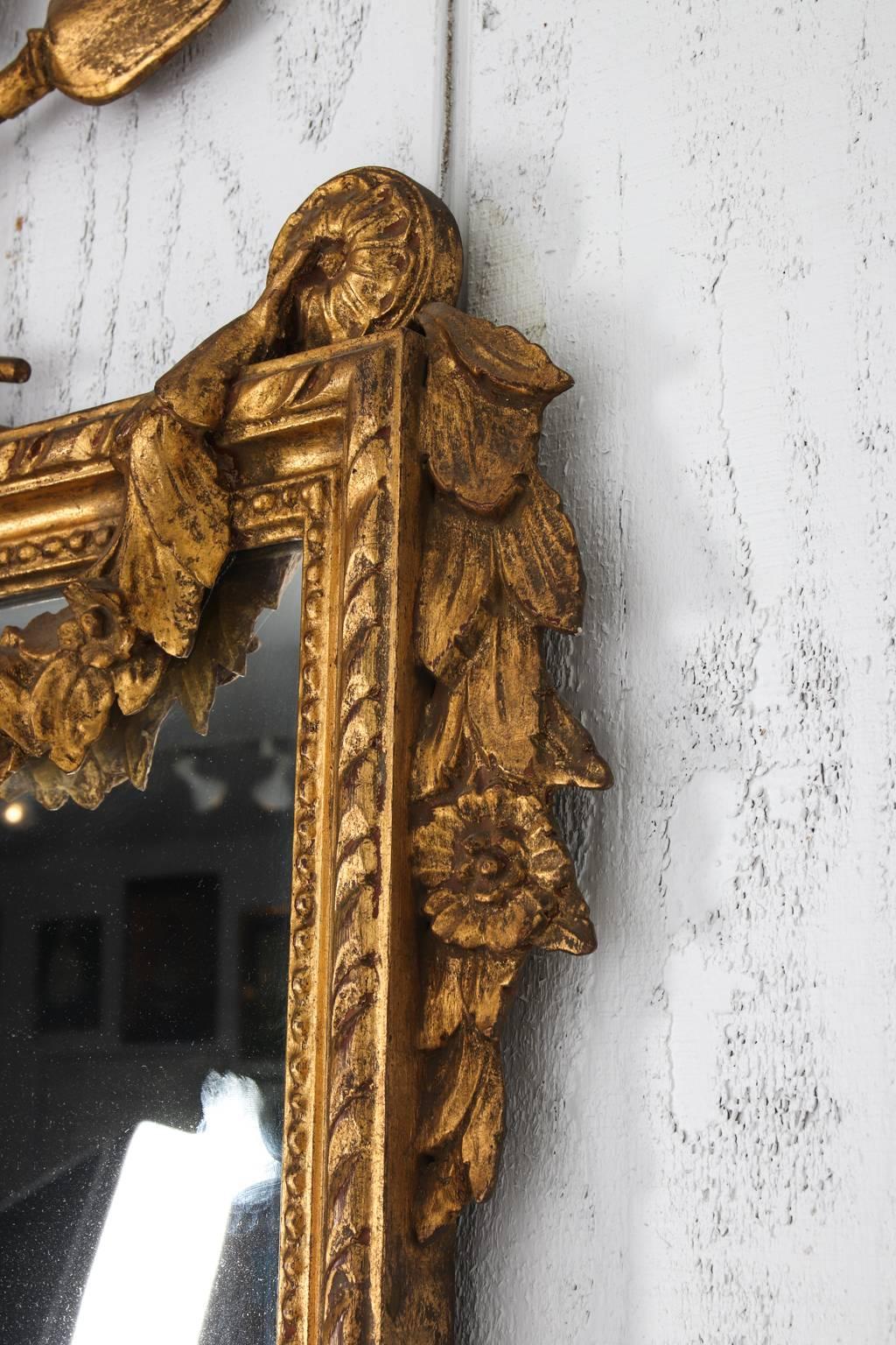 Pair of Gilded Neoclassical Mirrors 2