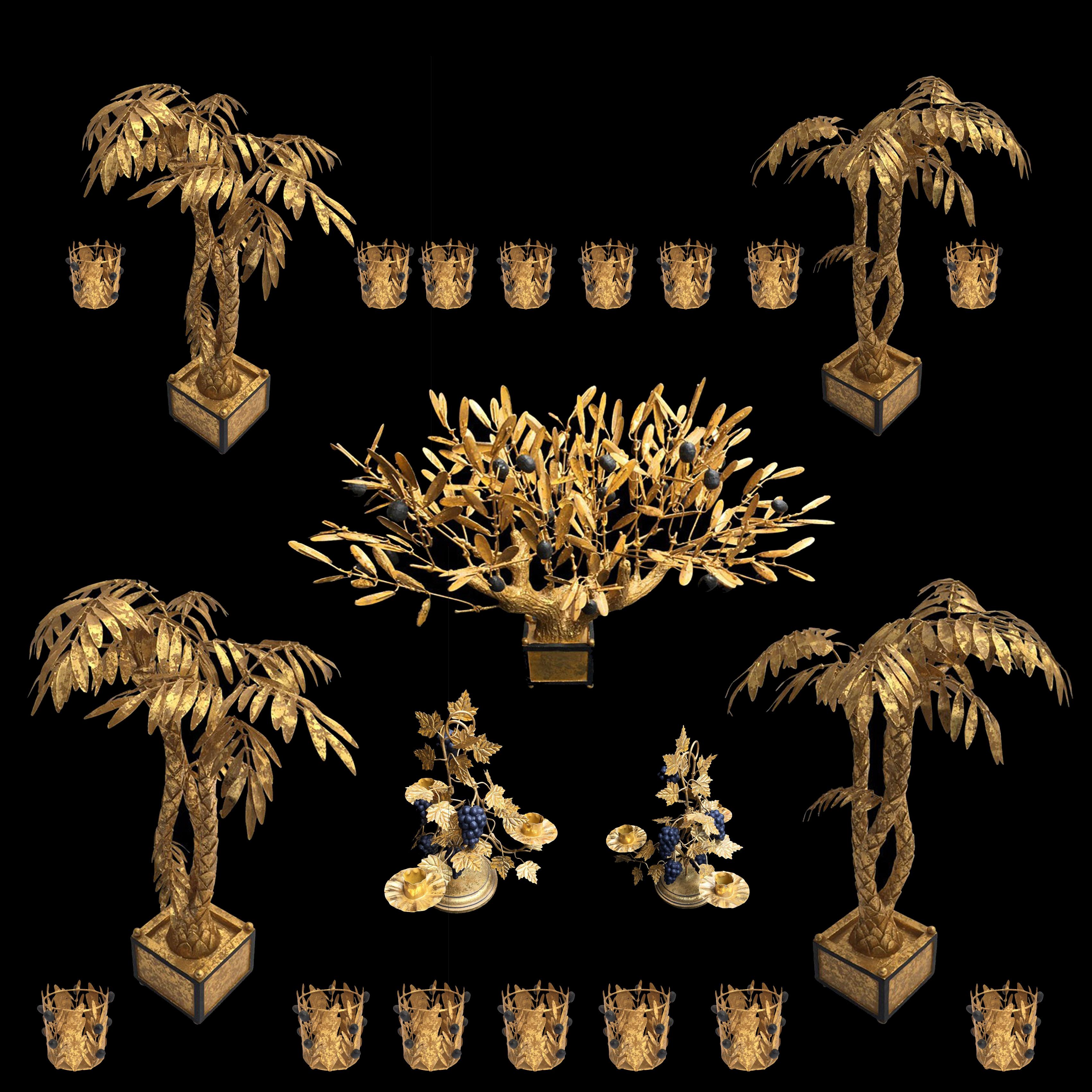 large metal palm tree