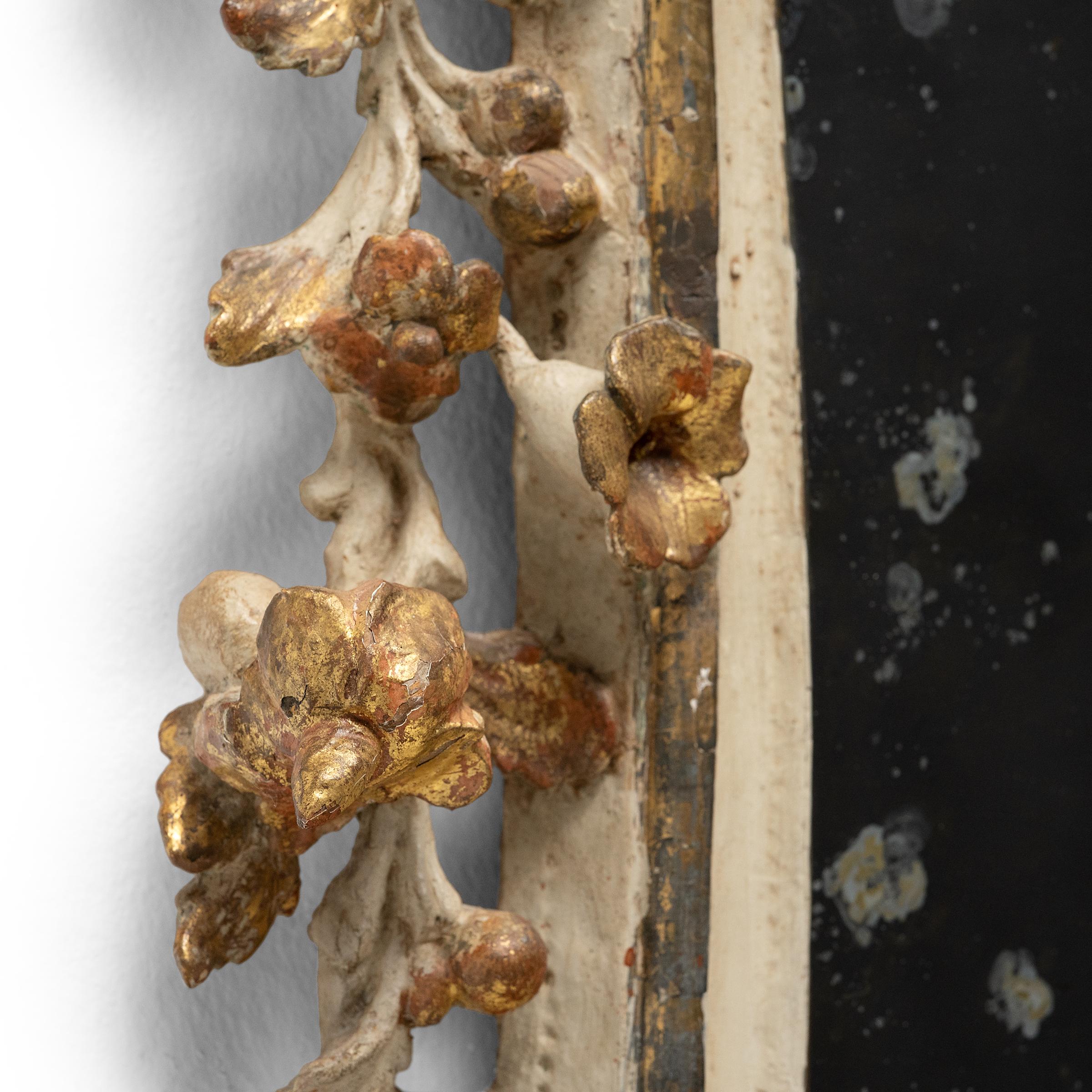 18th Century Pair of Gilded Rococo Wall Mirrors, c. 1745-55 For Sale