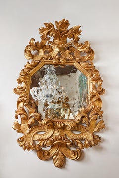 Pair of Gilded Roman Mirrors