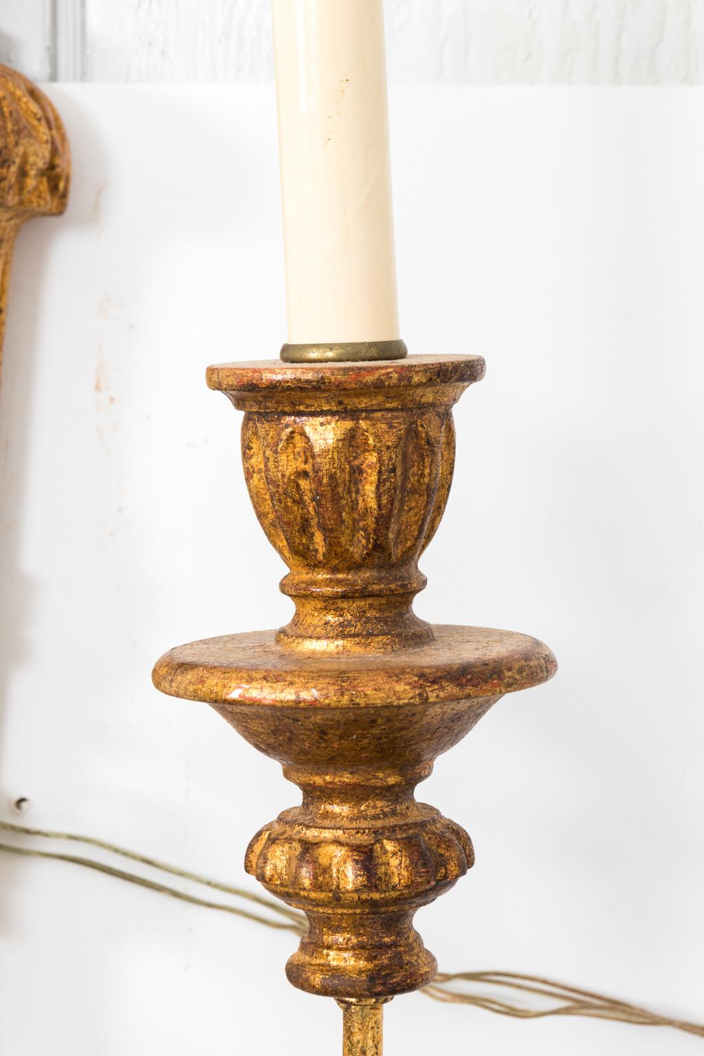 Pair of Gilded Sconces 5