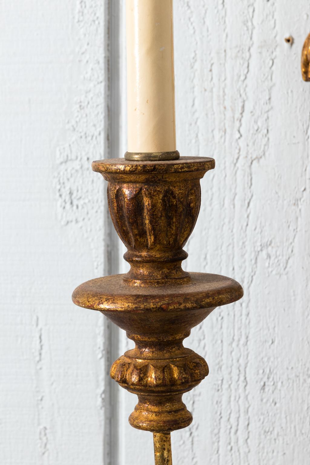 Pair of Gilded Sconces 7