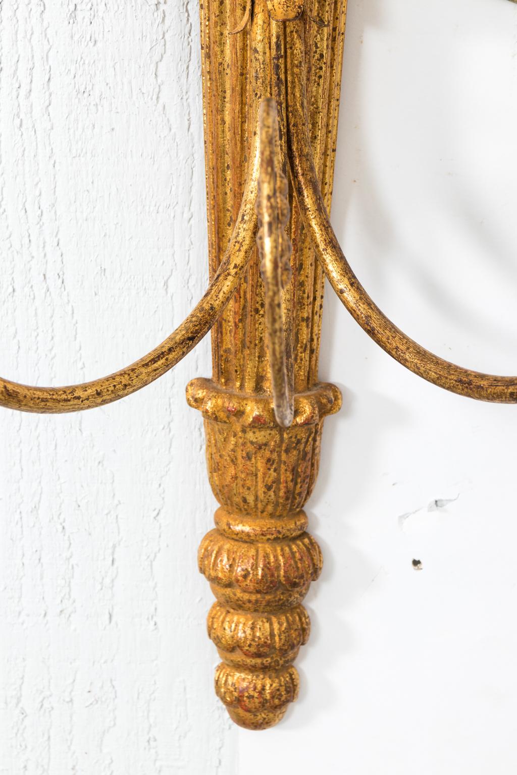 Pair of Gilded Sconces 8