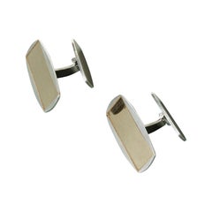 Vintage Pair of Gilded Silver Cufflinks from Alton