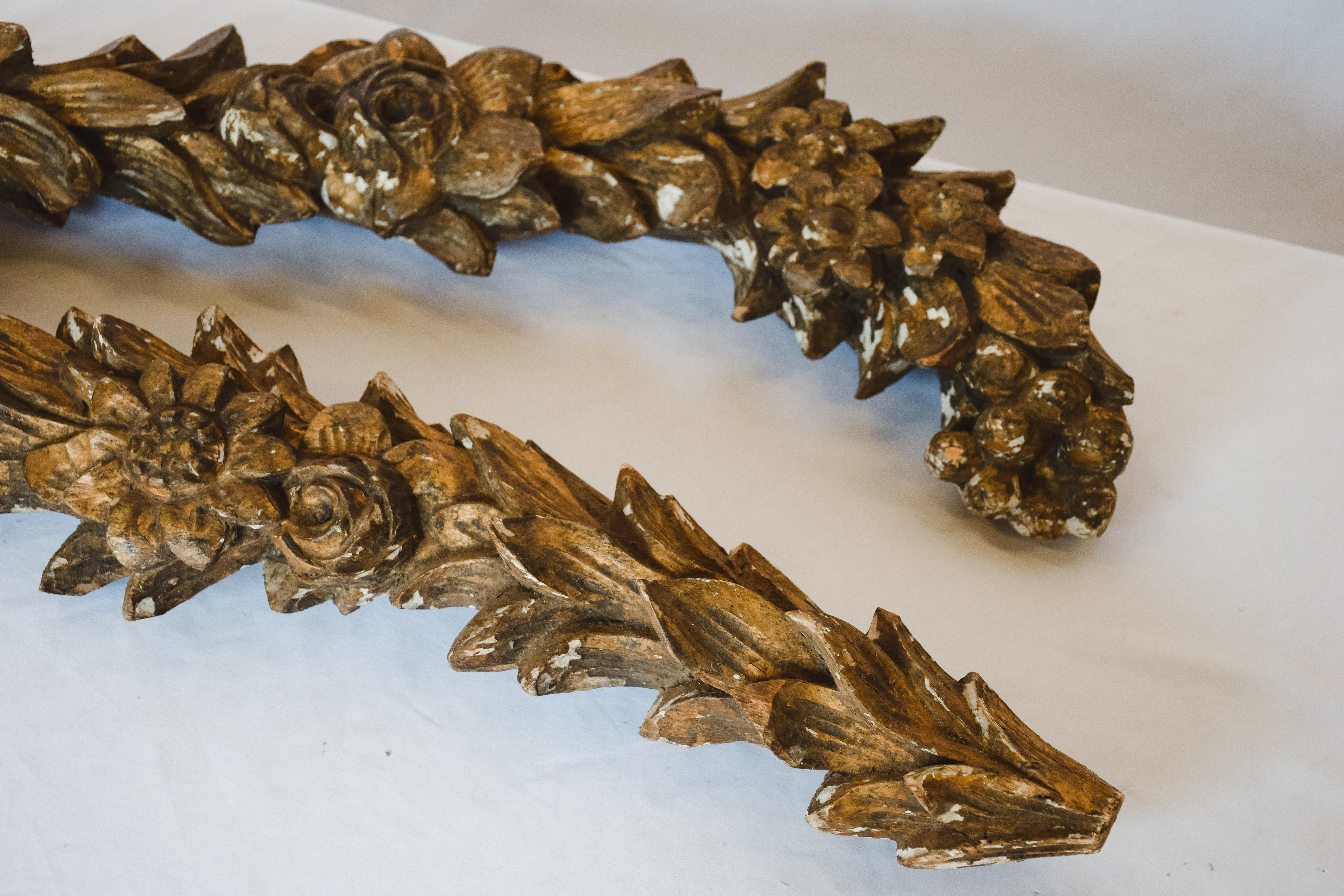 Pair of Gilded Wood Architectural Elements 2