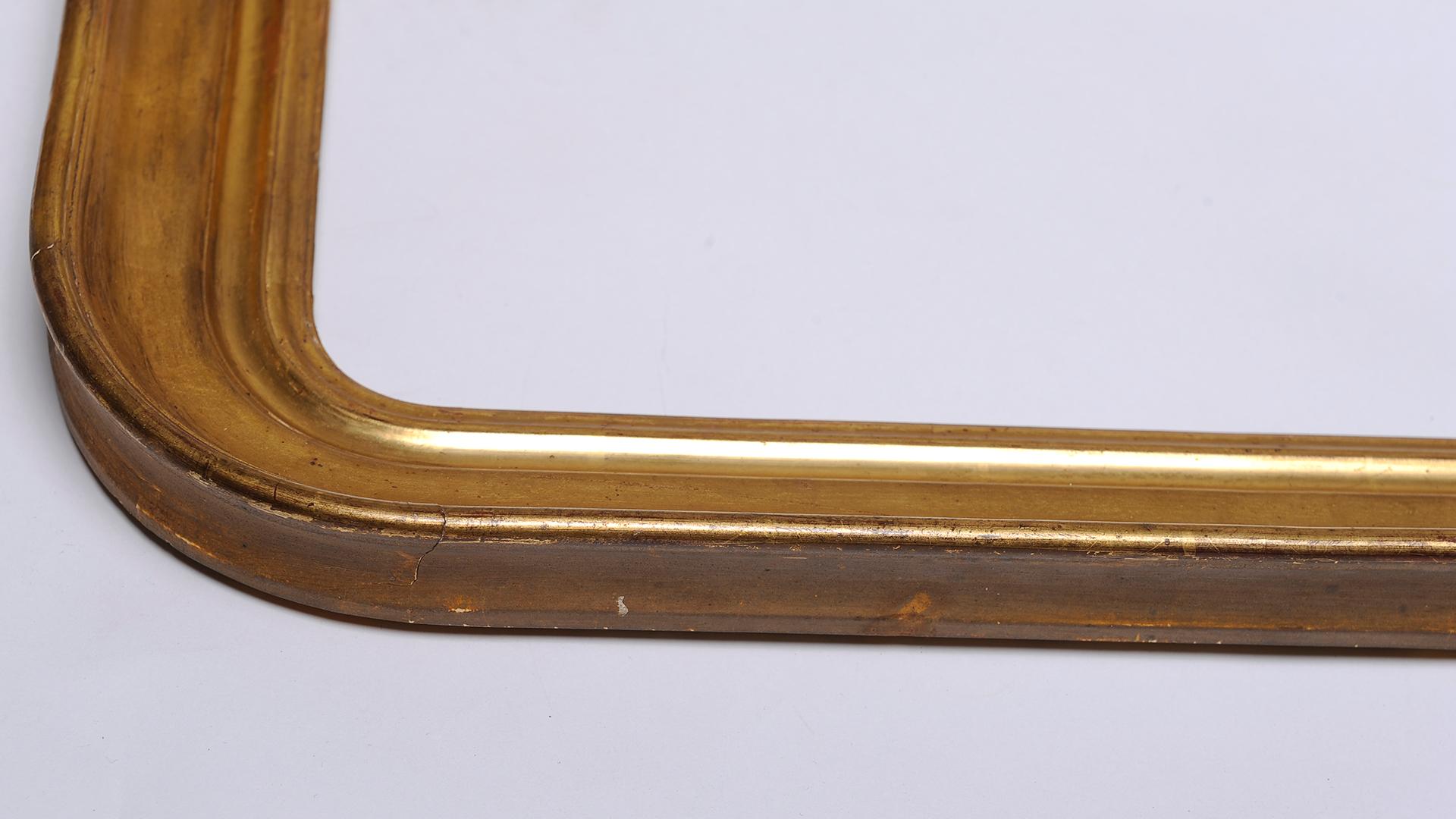 19th Century Pair of Gilded Wooden Frames