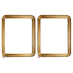 Antique Pair of Gilded Wooden Frames