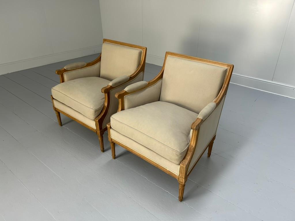 Laine Paire de fauteuils français Gilles Nouailhac 