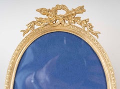 Pair of Gilt Brass Photo Frames, 19th Century, Napoleon III Period.