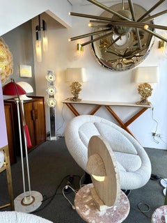 Pair of Gilt Bronze Amethyst Lamps by Boeltz, France, 1970s