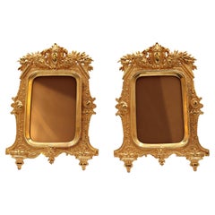 Pair of Gilt Bronze and Chased Frames