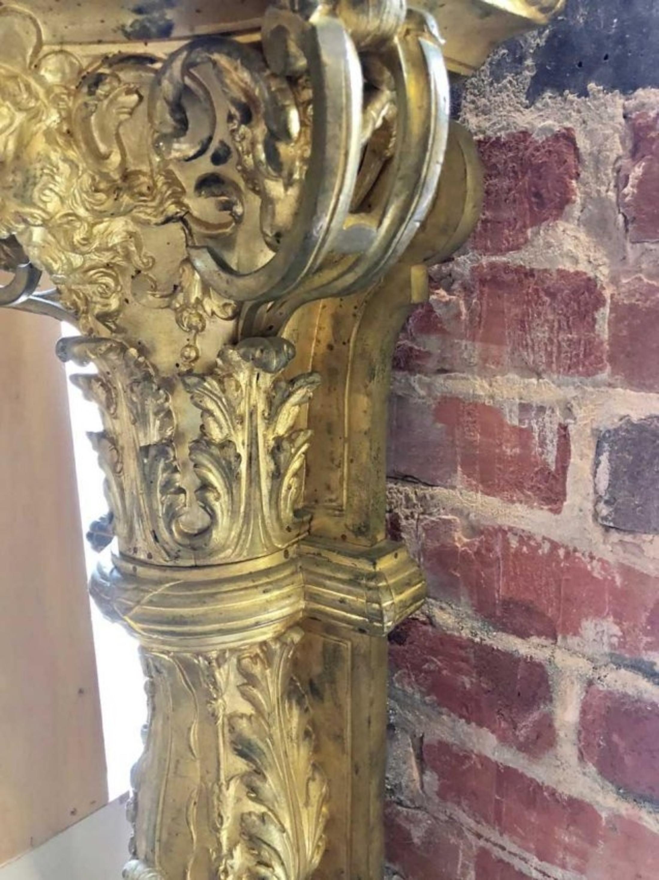 Pair of Gilt-Bronze and Marble-Top Figural Pedestals 1