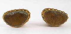 Pair of Gilt Bronze Buddha