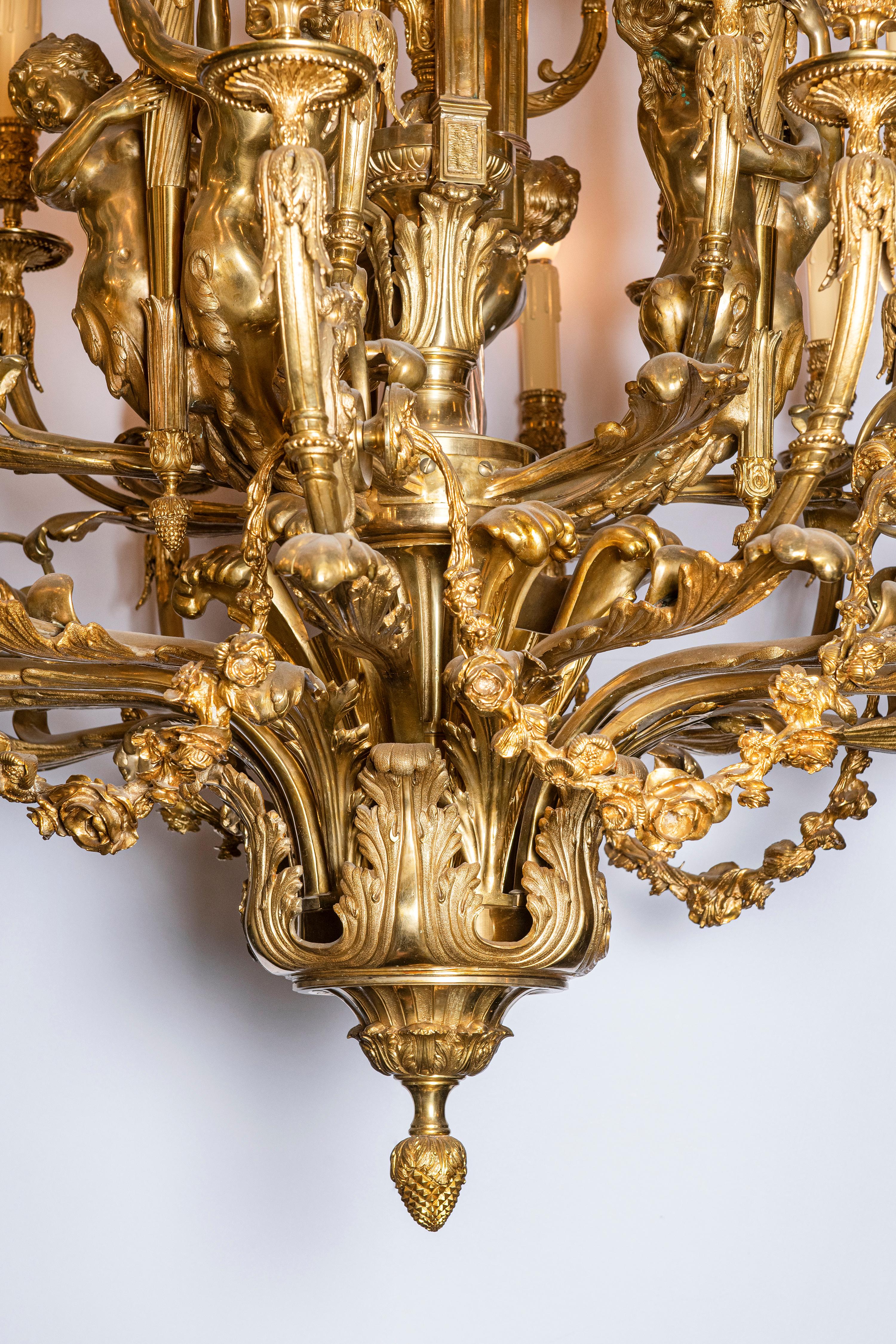 lost wax french gold crystal chandeliers