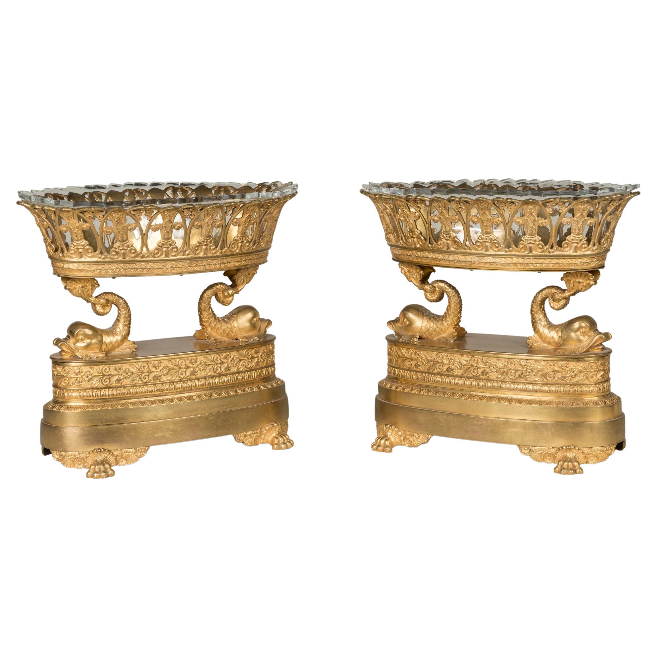 Large Pair of French Empire Vases, attributed to Pierre-Philippe ...