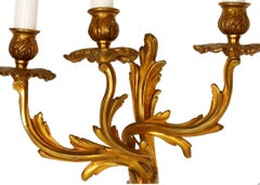 Pair of Gilt Bronze Empire Sconces