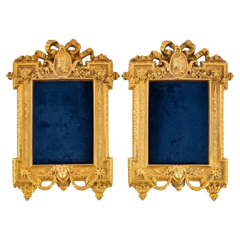 Pair Of Gilt Bronze Frames End of XIXth Century For Sale at 1stDibs