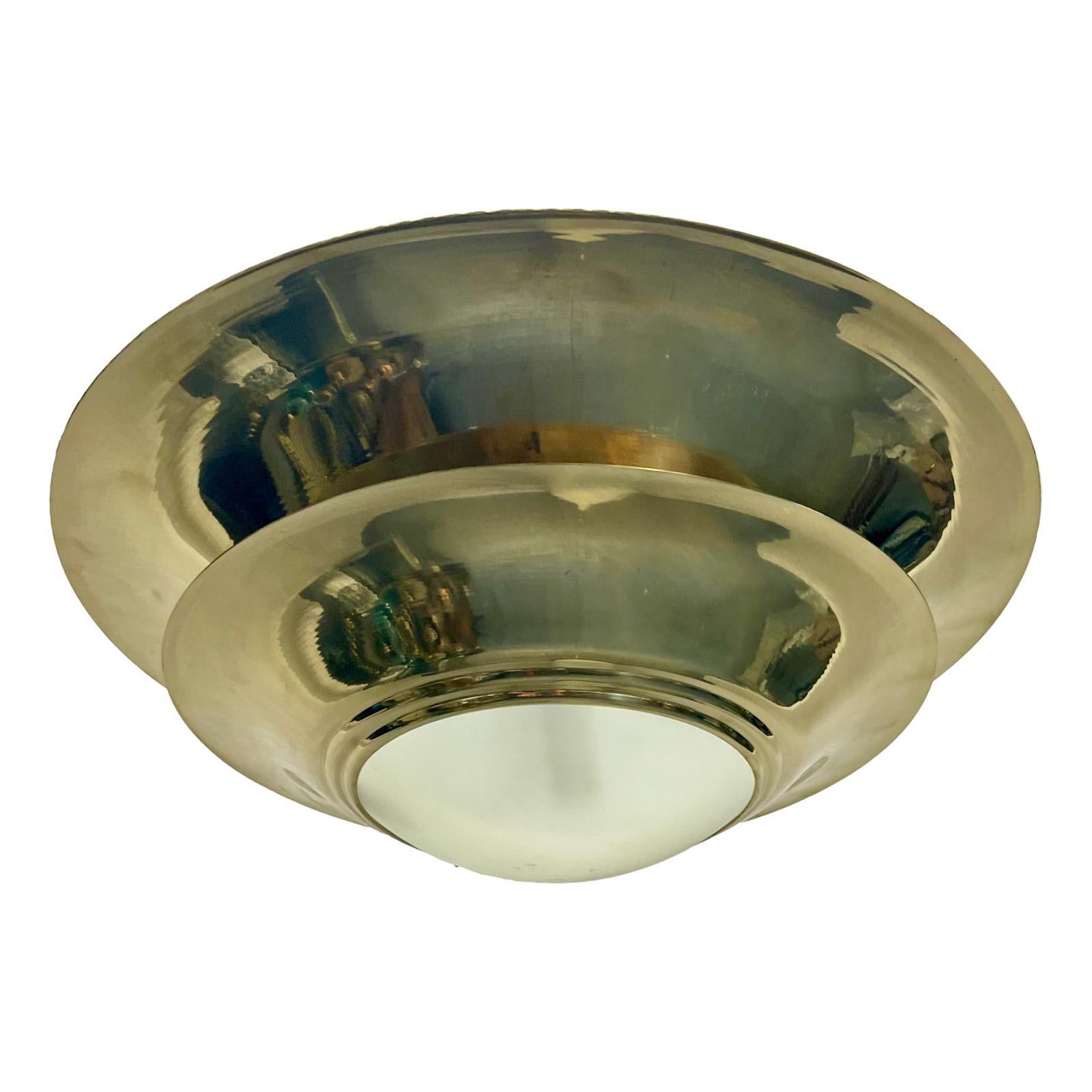 Frosted Pair of Gilt Bronze Light Fixtures, Sold Individually For Sale