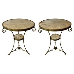 Pair of Gilt Bronze Louis XVI Style Gueridons