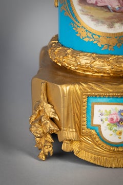 Pair of Gilt Bronze Mounted 'Sevres' Porcelain Wine Coolers, circa 1880