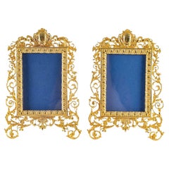 Pair of Gilt Bronze Photo Frames, Napoleon III Period