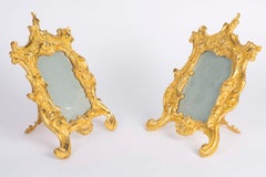 Pair of Gilt Bronze Picture Frames, 19th Century, Napoleon III Period.