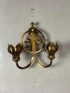 Pair Of Gilt Bronze Wall Lights Circa 1900