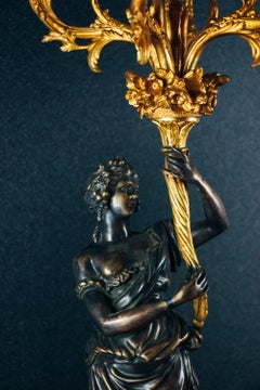 Pair of Gilt Candelabra